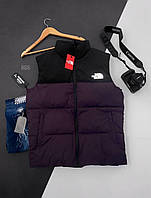 Мужская стильная жилетка (фиолетовая) sNG6 классная демисезонная одежда без капюшона cross
