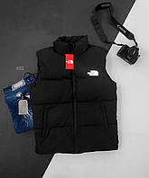 Мужская стильная жилетка (черная) sNG2 классная демисезонная одежда без капюшона cross