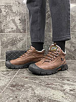 Мужские зимние ботинки RESHAKE (коричневые) удобные спортивные ботинки с мехом 1819 топ