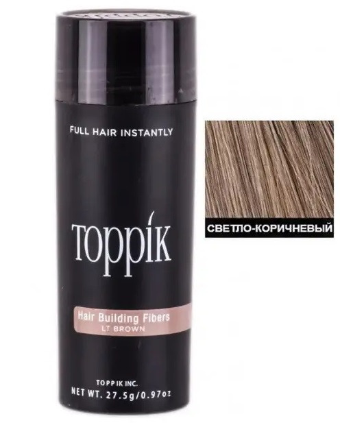 Загущувач для волосся Toppik Hair Building Fibers (Light Brown) Світло-коричневий