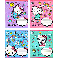 Тетрадь школьная Kite 12 листов косая линия Hello Kitty hk22-235