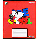 Зошит шкільний Kite 12 аркушів у лінію Snoopy sn22-234, фото 4