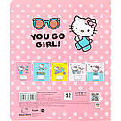 Зошит шкільний Kite 12 аркушів у лінійку Hello Kitty hk22-234, фото 9