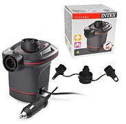 Електричний насос для надування Intex 66636 від прикурювача (12V, 600 л/хв), чорний