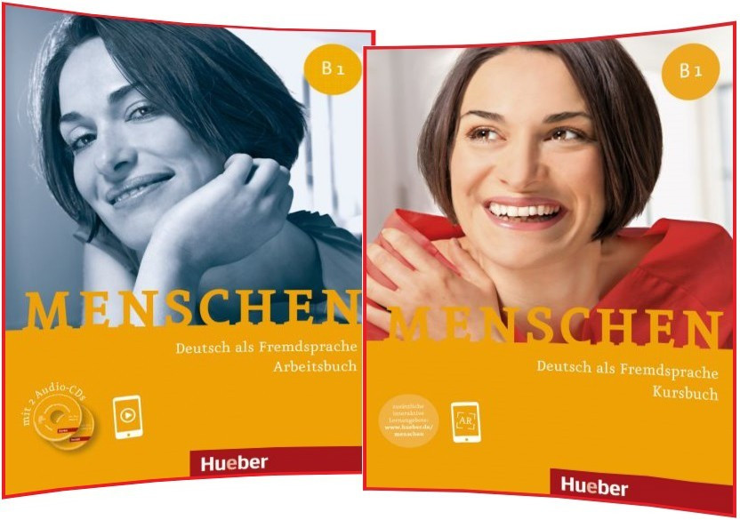 Menschen B1. Kursbuch+Arbeitsbuch. Комплект книг з німецької мови. Підручник+Зошит. Hueber