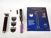 Аккумуляторный триммер для бороды и стрижки волос. Professional Hair Clipper WS-T997 Black