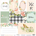 Набір двостороннього паперу із золотим тисненням 30х30см від Scrapmir Peaches & Cream 11шт SM5400011, фото 2
