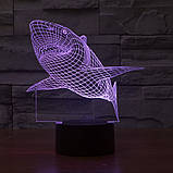 3D Світильник Акула, Подарунок подрузі прикольний, Креативний подарунок подрузі на день народження, фото 5