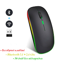Безпровідна миша з Bluetooth UKC Luminous 2.4G Black