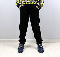 2095 Теплі чорні штани для хлопчика тринитка тм BossKids