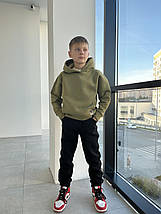 2095 Теплі чорні штани для хлопчика тринитка тм BossKids, фото 2