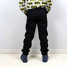 2095 Теплі чорні штани для хлопчика тринитка тм BossKids, фото 5