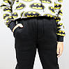 2095 Теплі чорні штани для хлопчика тринитка тм BossKids, фото 6