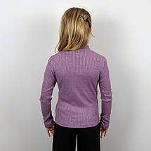 1734фіол Фіолетовий гольф для дівчинки рубчик-ангора тм JakPani розмір 164 см, фото 5