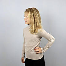 1734свбеж Світло-бежевий гольф для дівчинки рубчик-ангора тм JakPani розмір 164 см, фото 5