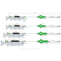 Оснастка  MADCAT® Screaming Profi River Rig Deadbait 1,8м 40гр 2/0+8/0