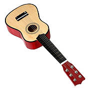 Дитяча дерев'яна Гітара на 6 струн Розмір 52 см. запасна струна, медіатор M 1370