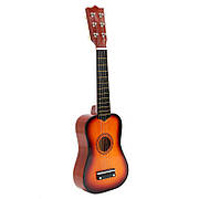 Дитяча дерев'яна Гітара на 6 струн Розмір 52 см. запасна струна, медіатор M 1370
