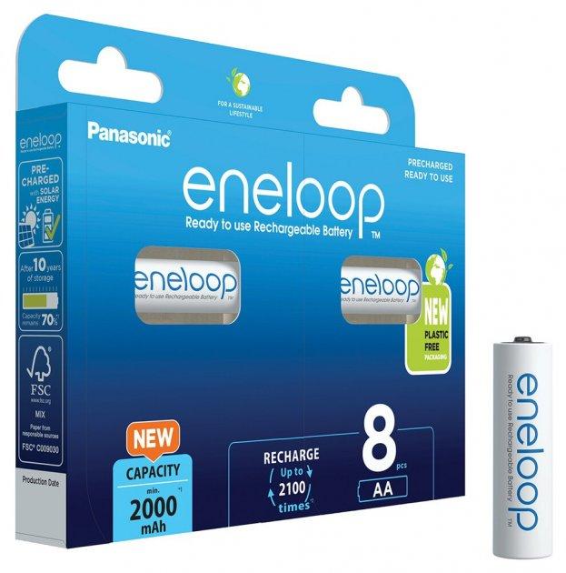 Батарейки акумулятори Panasonic Eneloop AA 2000 mAh BL 8 шт (Оригінал Японія)