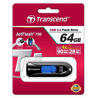 USB флеш накопичувач Transcend 64GB JetFlash 790 USB 3.0 (TS64GJF790K)