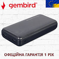 Внешний аккамулятор ПаверБанк PowerBank GEMBIRD PB20-02 20000 mAh 2.4A 12Вт [original]