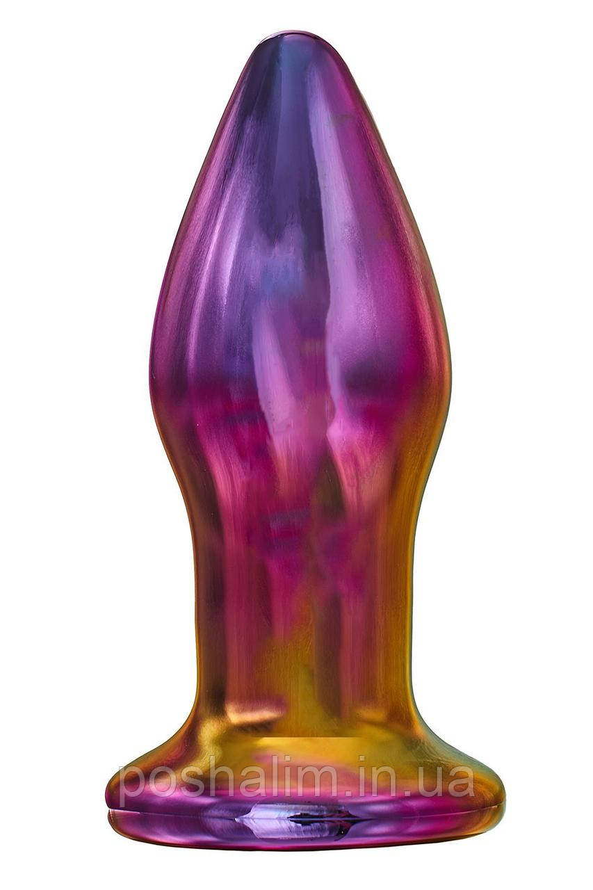 Анальний корок із вібрацією скляний Dream Toys Glamour Glass Plug, фото 1
