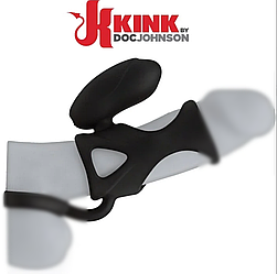 Насадка на пеніс Silicone Cock Cage Vibrating Kink by Doc Johnson, 8х3,8 см.