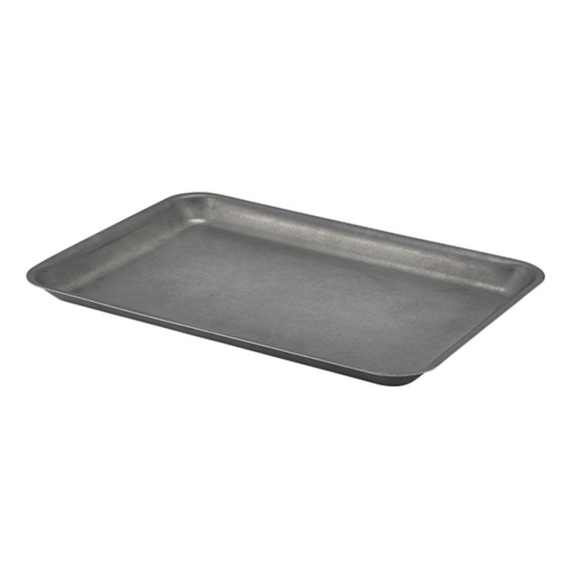 Таця GenWare Vintage Steel для подавання 31,5х21,5 см h2 см неіржавка сталь (SST3121V), фото 1