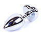 Анальний затор Boss Series - Jewellery Silver Heart PLUG Green S, BS6400051, фото 3