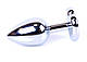 Анальний затор Boss Series - Jewellery Silver Heart PLUG Green S, BS6400051, фото 5