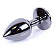 Анальний затор Boss Series - Jewellery Dark Silver PLUG Rose S, BS6400027, фото 3