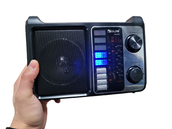 Потужний цифровий портативний FM радіоприймач GOLON RX-333 всехвильове переносне портативне радіо