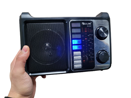 Потужний цифровий портативний FM радіоприймач GOLON RX-333 всехвильове переносне портативне радіо, фото 1