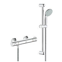 Cмеситель для душа с термостатом GROHE Grohtherm 800 34565000 хром латунь с душевым набором 91818