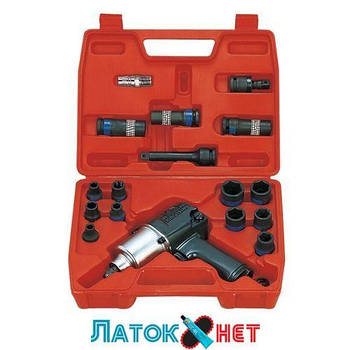 Набір із пневмогайковертом 1/2 678Нм 44116MP King Tony з головками