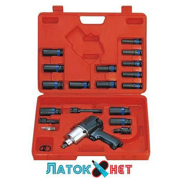 Набір із пневмогайковертом 1/2 678Нм 44118MP King Tony з головками