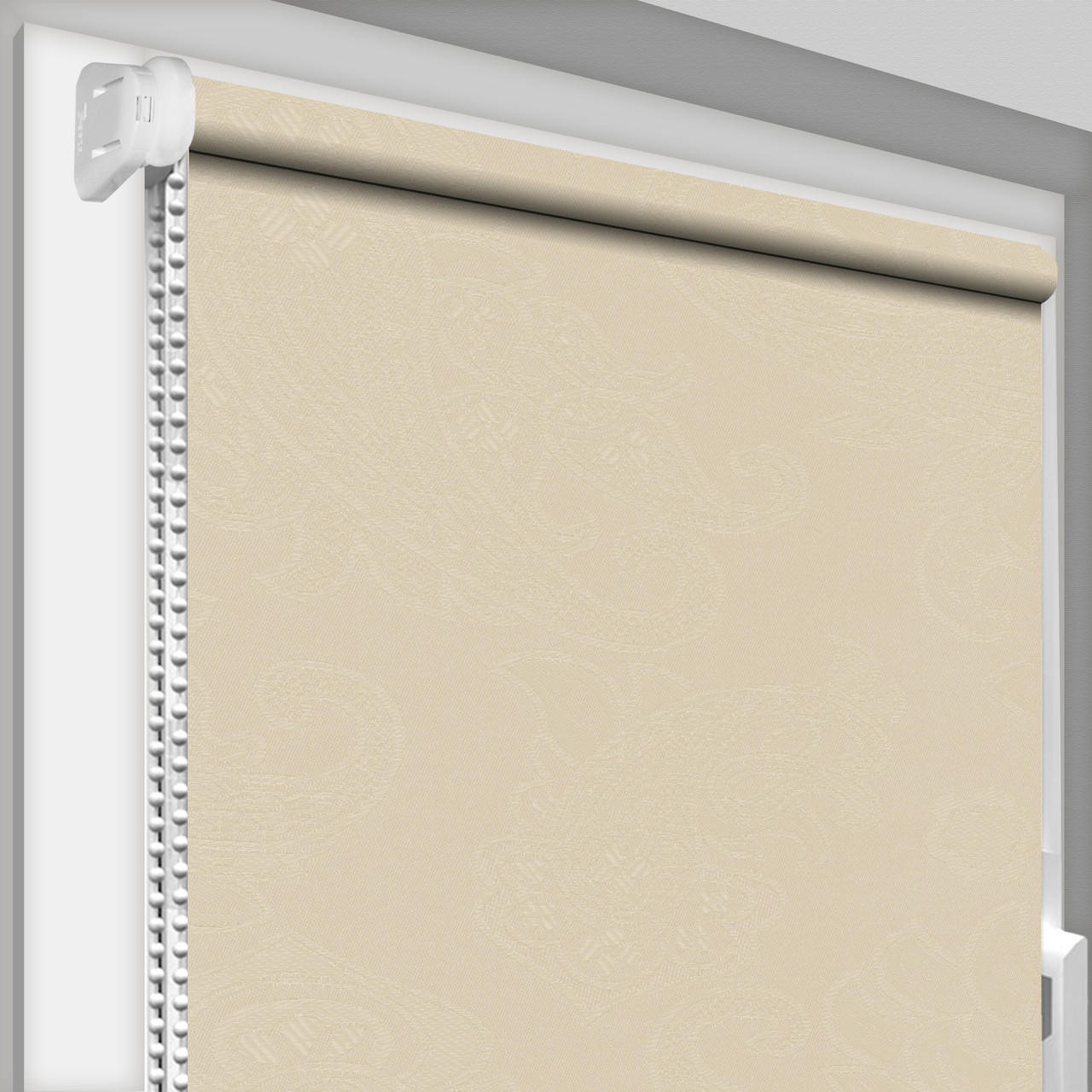 Рулонна штора TM "DecoSharm" Арабеска 2236 Світло-Бежевий