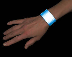 Браслет Світловідбивний 40 х 3 см синій до 350 м (без упак)