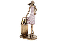 Декоративная статуэтка Путешественница 12.5*10*25.5см, материал - полистоун ( K07-183)