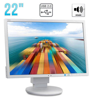 Монітор Б-клас NEC EA223WM/22" (1680x1050) TN/DisplayPort, DVI, VGA, USB, Audio/колонки 2x 1 W/vesa 100x100, фото 2