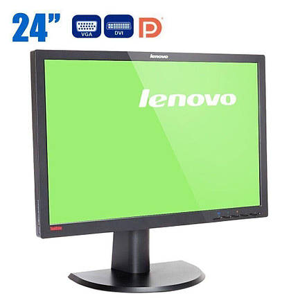 Монітор Б-клас Lenovo ThinkVision LT2452pwC / 24" (1920x1200) E-IPS / VGA, DVI, DisplayPort, USB / VESA, фото 2