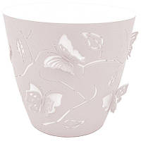 Горшок для цветов Alyaplastik Butterfly 3D розовый 0,7л (10347)