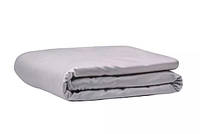 Простирадло на резинці LightHouse сатинове сіре 160х200см з бортом 30см (50675)