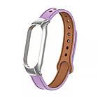 Ремінець Leather Strap для Xiaomi Mi Band 7 Purple, фото 4