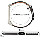 Ремінець Leather Strap для Xiaomi Mi Band 7 White, фото 5