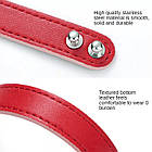 Ремінець Leather Strap для Xiaomi Mi Band 7 Red, фото 4