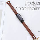 Ремінець Leather Strap для Xiaomi Mi Band 7 Brown, фото 4