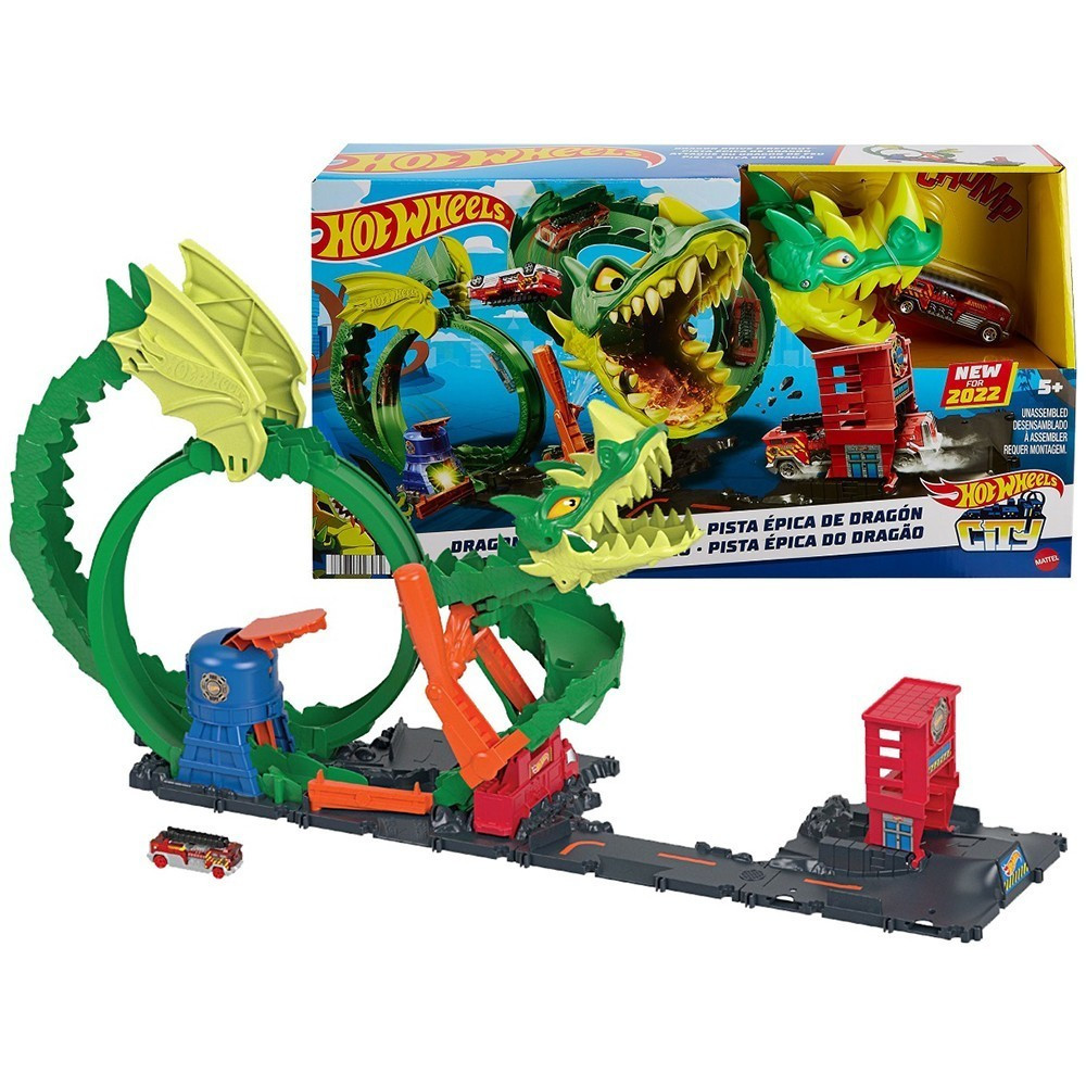 Ігровий набір Hot Wheels Fire Dragon Attack Атака вогняного дракона (HDP03)