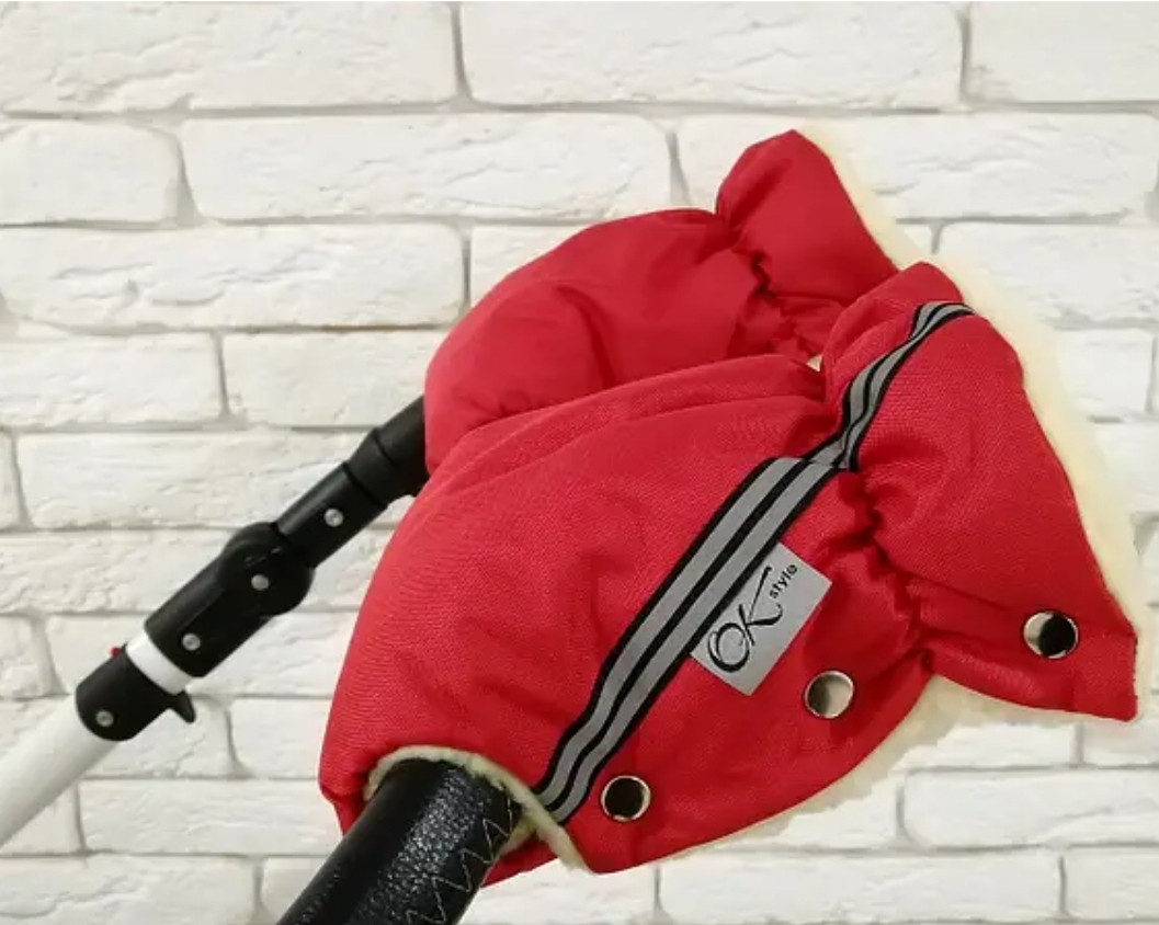 Рукавички-Муфта на коляску Ok Style Sport Червоний