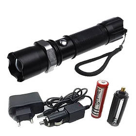 Ліхтар ручний  BL-8626-XPE Li-Ion 18650, універсальний із зарядкою 220В,12В, з фокусуванням